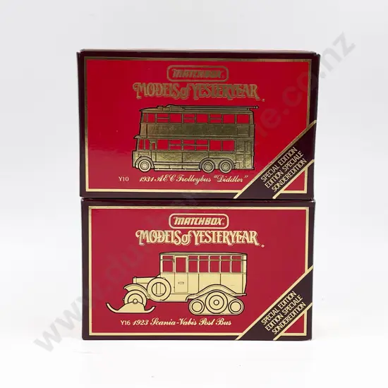 Two Special Edition Models of Yesterday Y-10 Dibbler & Y-16 Post Bus