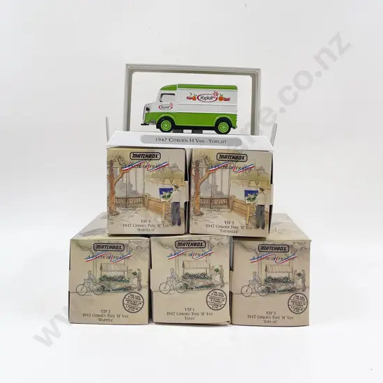 Five Matchbox Models of Yesteryear - Taste of France Models