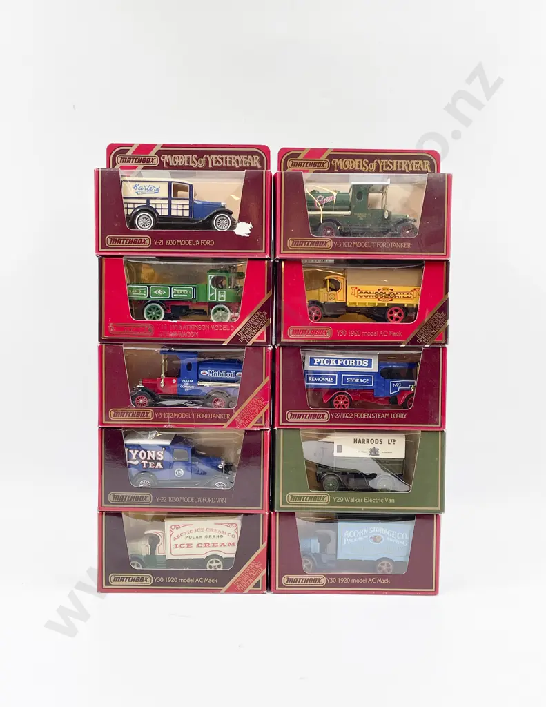 Ten Assorted Window Boxed Models of Yesteryear Image 1++