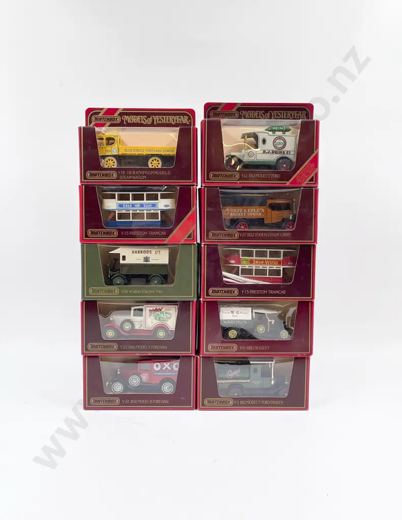 Ten Assorted Window Boxed Models of Yesteryear Image 1++