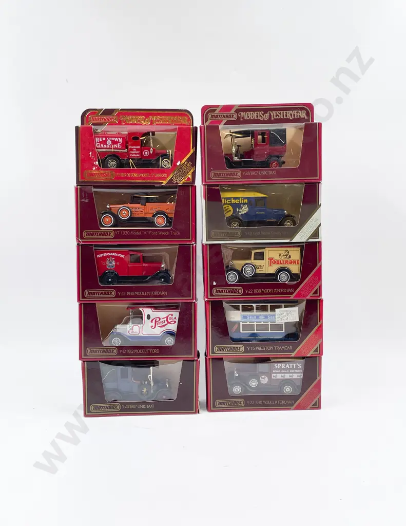 Ten Assorted Window Boxed Models of Yesteryear Image 1++