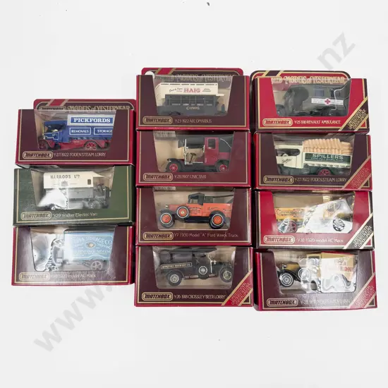 Ten Assorted Window Boxed Models of Yesteryear