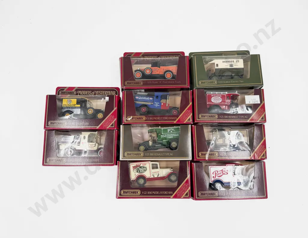 Ten Assorted Window Boxed Models of Yesteryear Image 1++