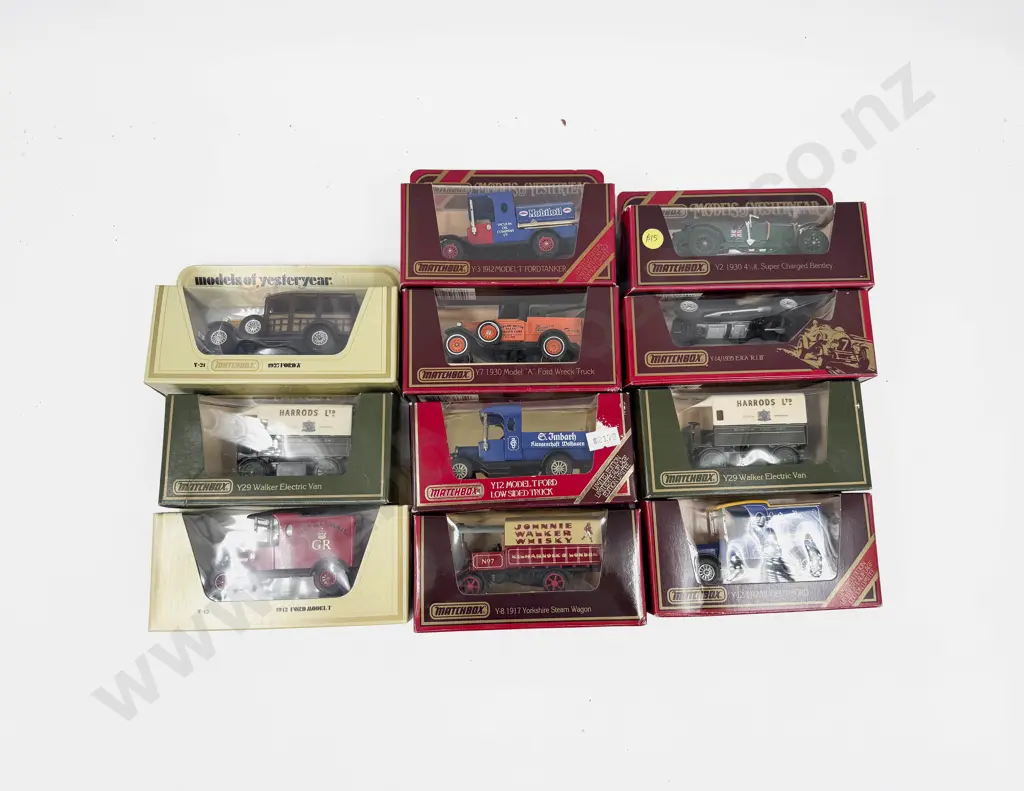 Ten Assorted Window Boxed Models of Yesteryear Image 1++