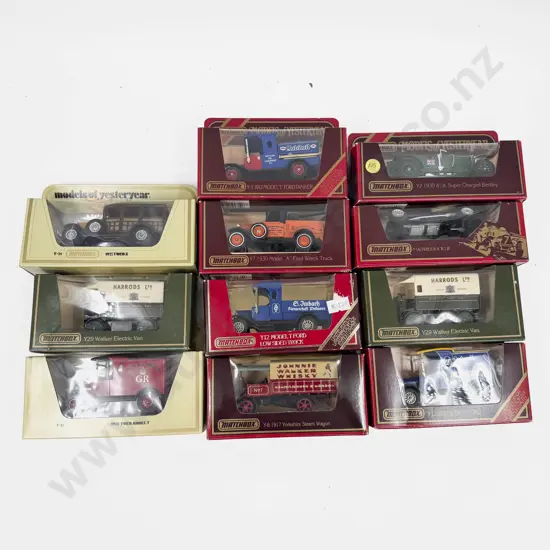 Ten Assorted Window Boxed Models of Yesteryear