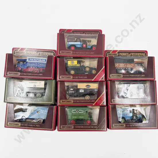 Ten Matchbox Models of Yesteryear