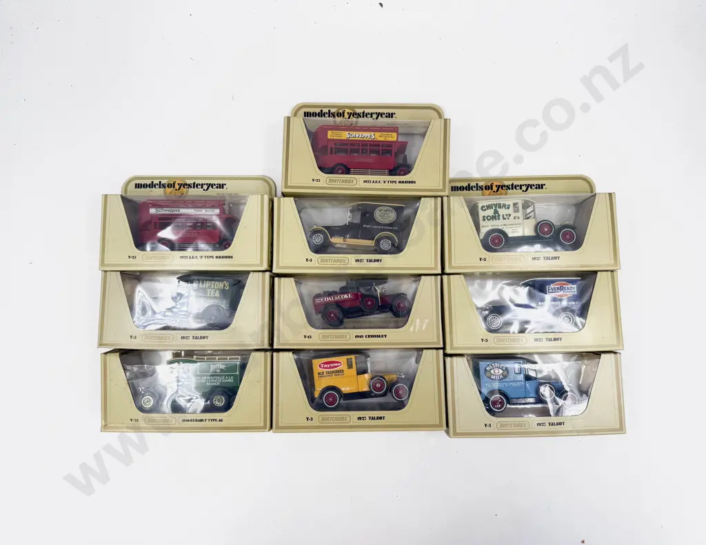 Ten Assorted Window Boxed Models of Yesteryear Image 1++