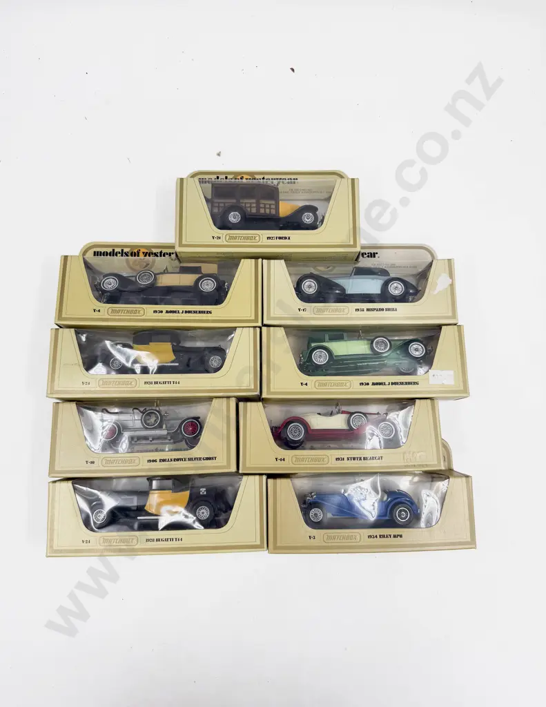 Nine Matchbox Models of Yesteryear Vintage Car Models Image 1++
