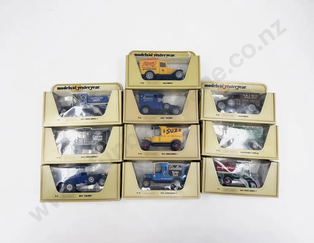 Ten Assorted Window Boxed Models of Yesteryear Image 1++