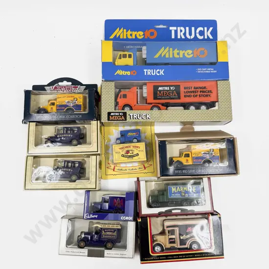 11 Various Manufacture Diecast Advertising Vehicles