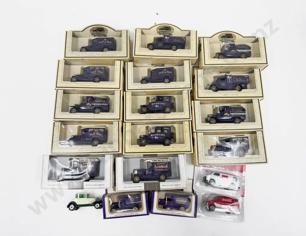 Sixteen Lledo Days Gone Cadbury's Promotional Models with Two Coca Cola Models & Unboxed Model Image 1++