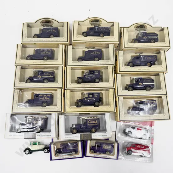 Sixteen Lledo Days Gone Cadbury's Promotional Models with Two Coca Cola Models & Unboxed Model