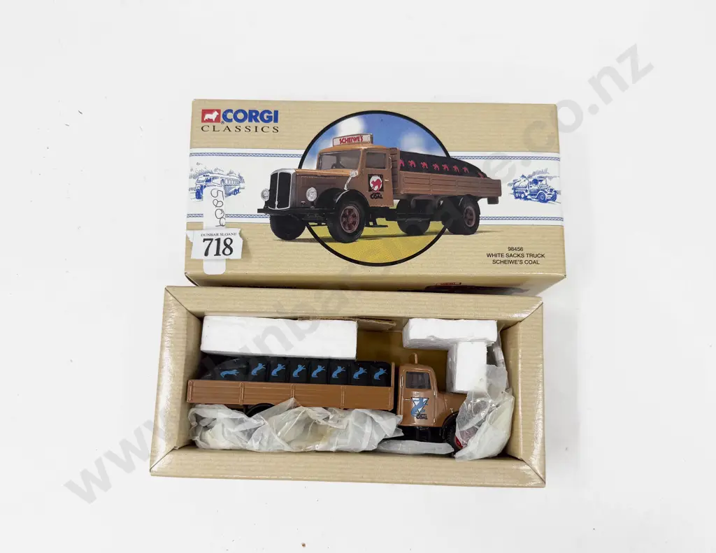 Corgi Classics Boxed White Sacks Truck Scheiwe's Coal Ltd Ed Image 1++