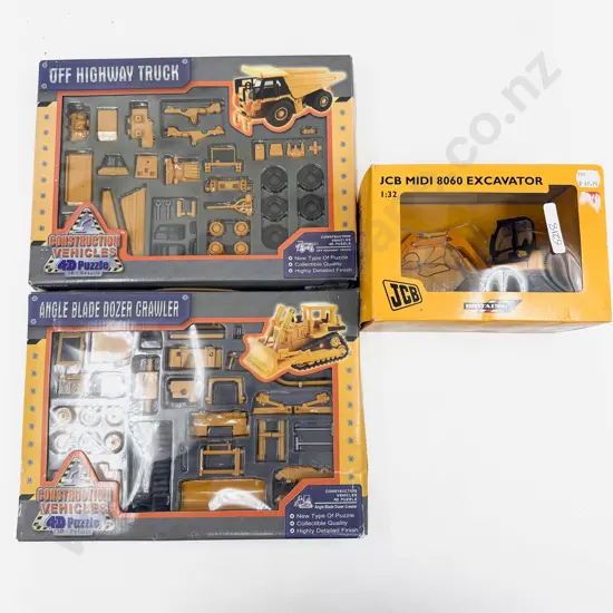 Britians JCB Front End Digger with Two Construction Vehicle Puzzles