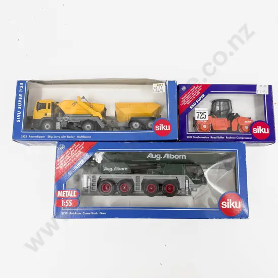 Three Boxed Siku Construction Models