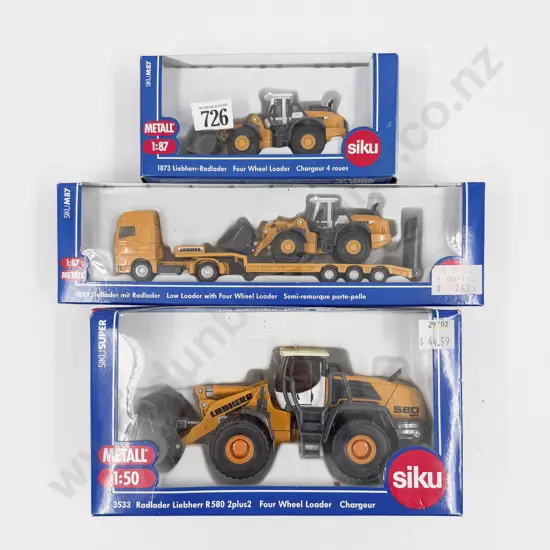 Three Boxed Siku Construction Models