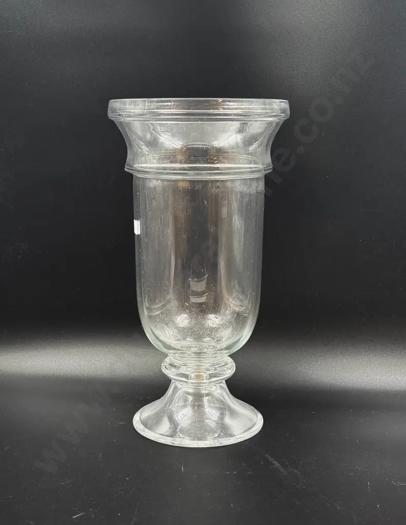 Large Glass Hurricane Vase Image 1++