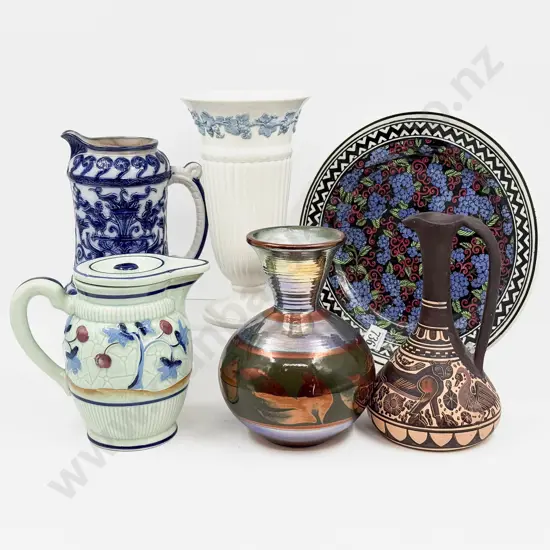 RD Plate together with Wedgwood Vase & Assorted