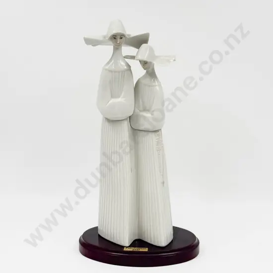 Lladro Figure Group of Nuns