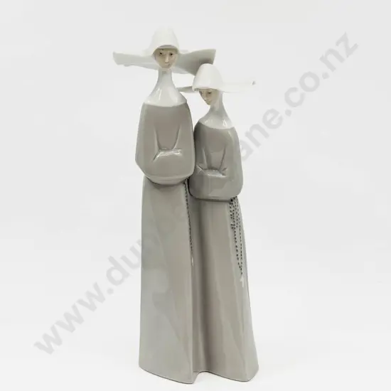 Lladro Figure Group of Nuns