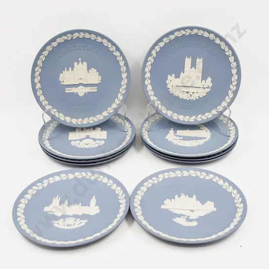 Ten Wedgwood Christmas Plates
