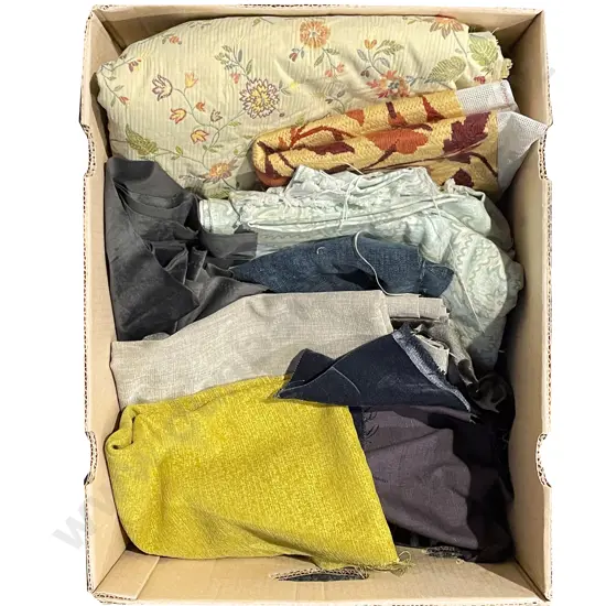 Box of Assorted Fabric