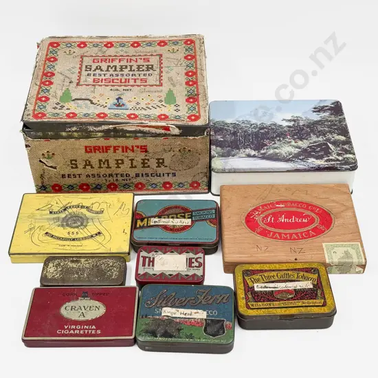 Qty of Assorted Vintage Tins