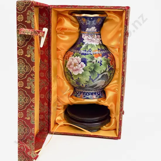 Cloisonne Vase in Presentation Box