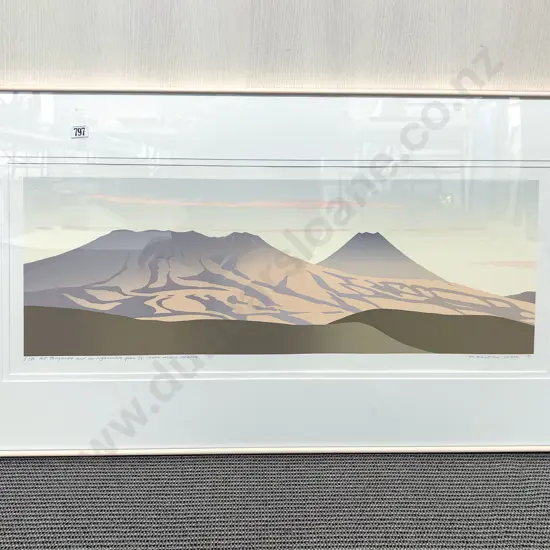 Malcolm Warr - "Mt Tongariro & Mt Ngaurahoe" - Ltd Ed Print 5/99