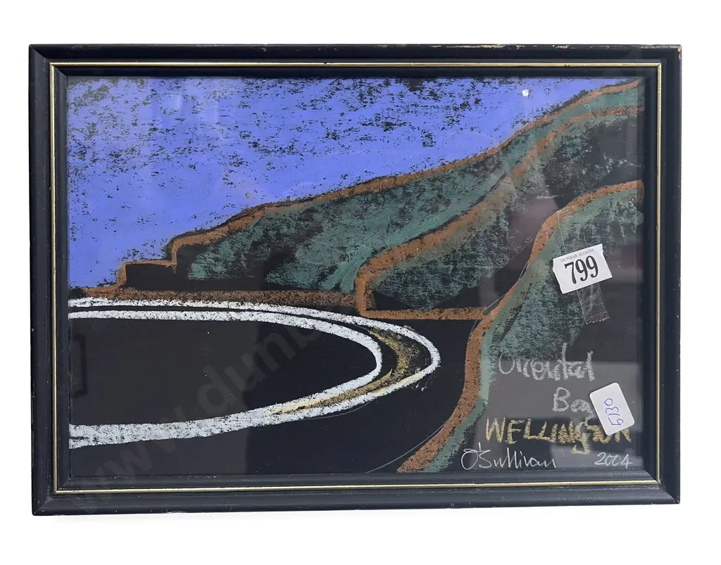 Signed O'Sullivan - Oriental Bay Wellington - Pastel Image 1++