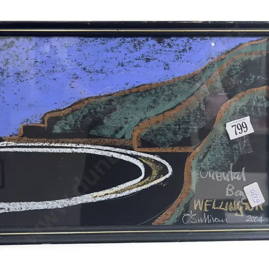 Signed O'Sullivan - Oriental Bay Wellington - Pastel