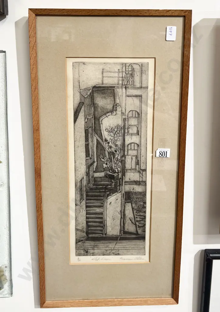 Frances Allan - "Step Down" - Ltd Ed Etching 3/20 Image 1++