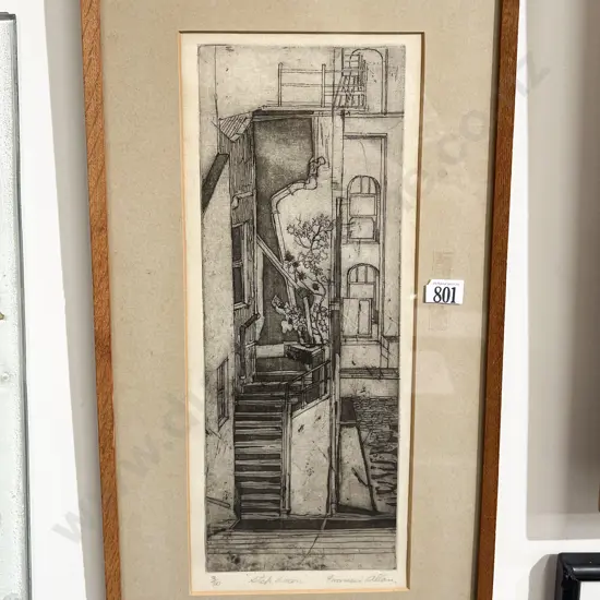 Frances Allan - "Step Down" - Ltd Ed Etching 3/20