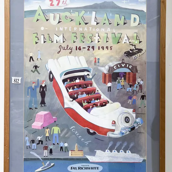 Framed Auckland International Film Festival 1995 Poster