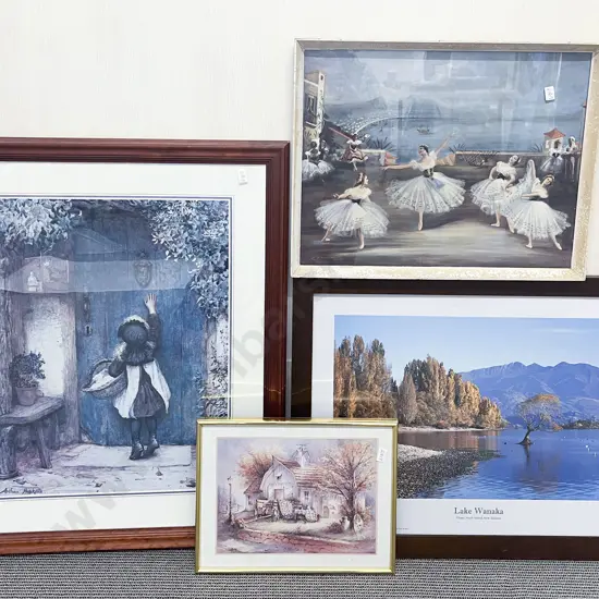 Four Assorted Framed Prints