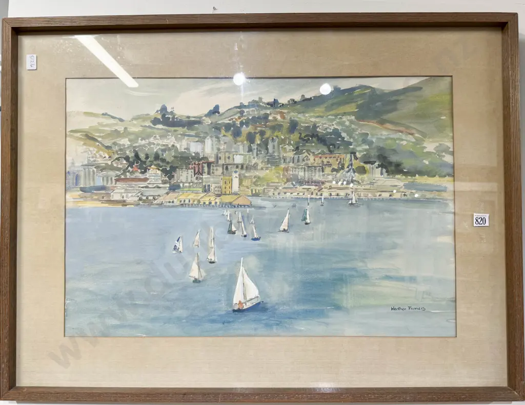 Heather Francis - "Dunedin Harbour" - Watercolour Image 1++