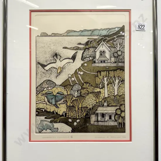 Russell M. Jackson - "Whangaruru Peninsula" - Ltd Ed Print 40/80