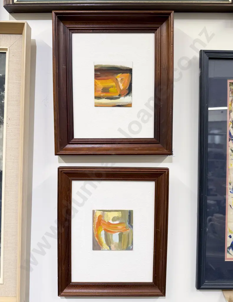 Joe Bootham - Pair of Oil Works "That Seen Through Glass" - Series Image 1++