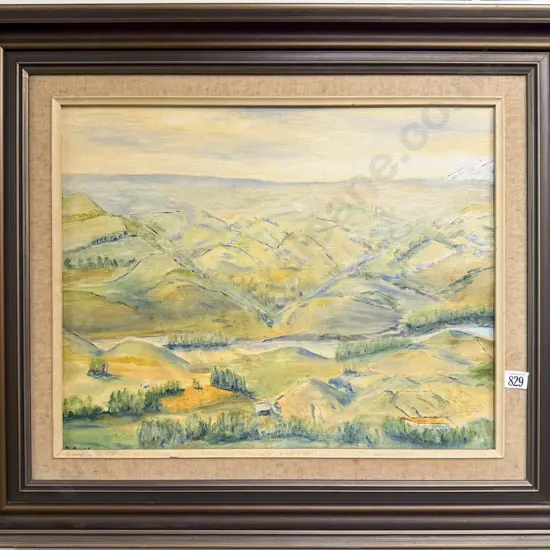 Mark Adams - "Beyond Waituna West" - Oil on Board