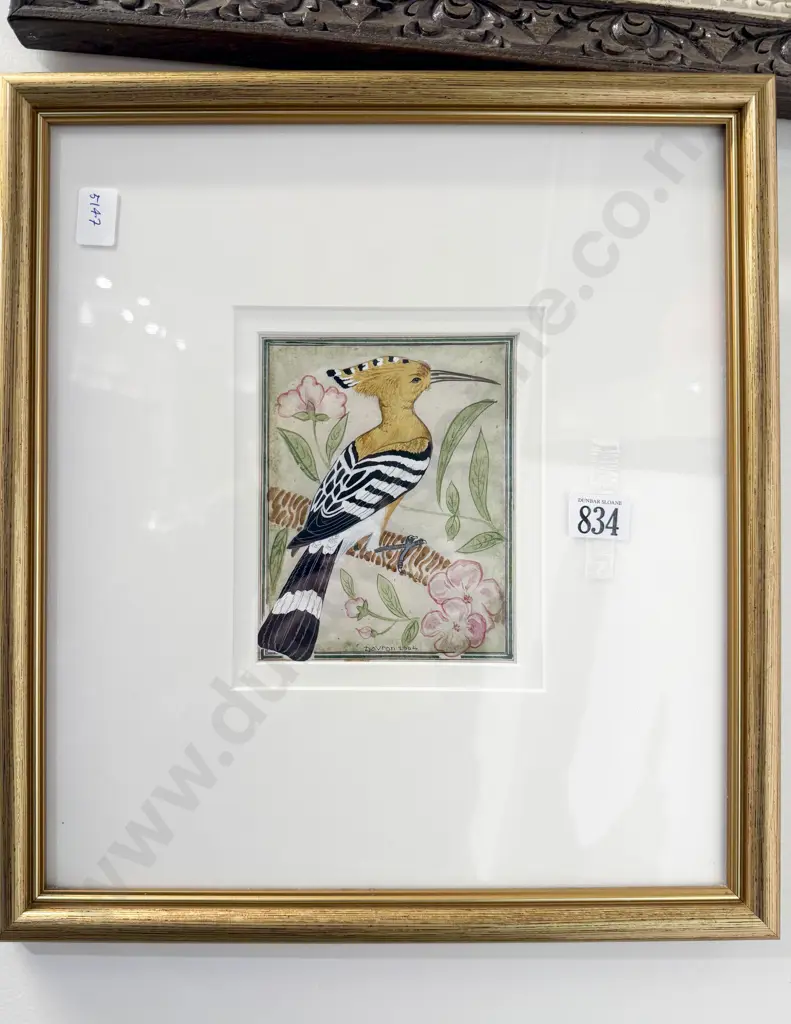Signed Davron - Bird Study - Mixed Media on Paper Image 1++