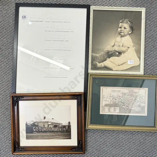 Four Assorted Framed Prints