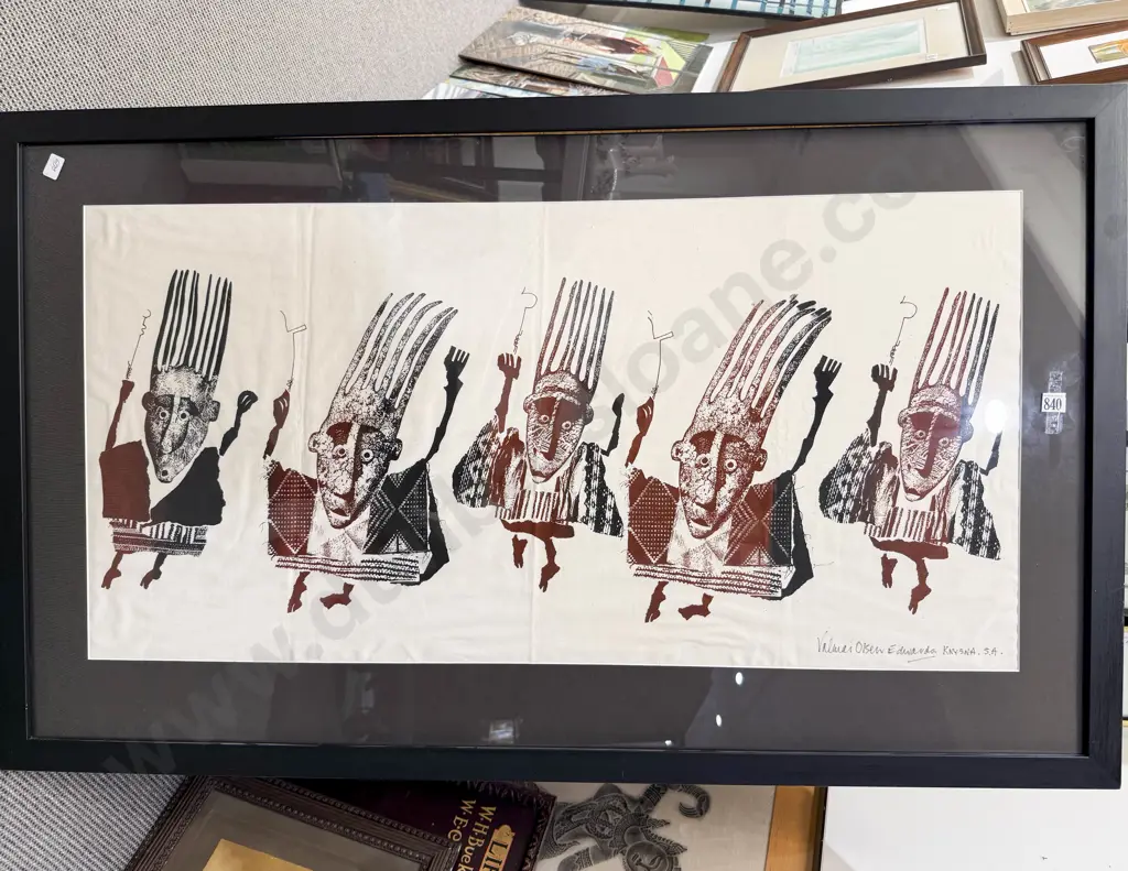 Valuai Olsen Edwards - "Kaysna South Africa" - Mixed Media on Linen Image 1++
