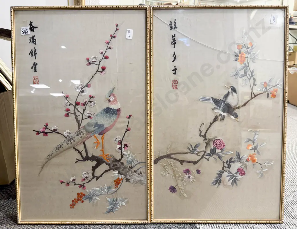 Two Chinese Needleworks Image 1++