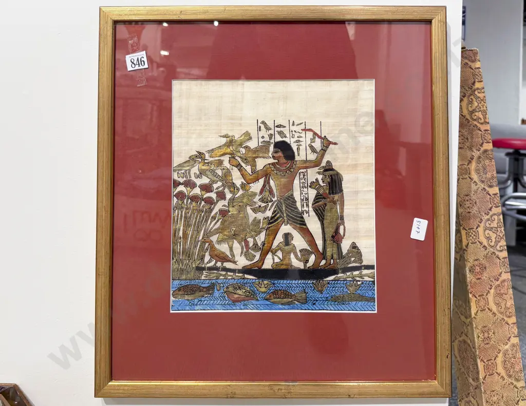 Reproduction Egyptian Work on Handmade Paper Image 1++