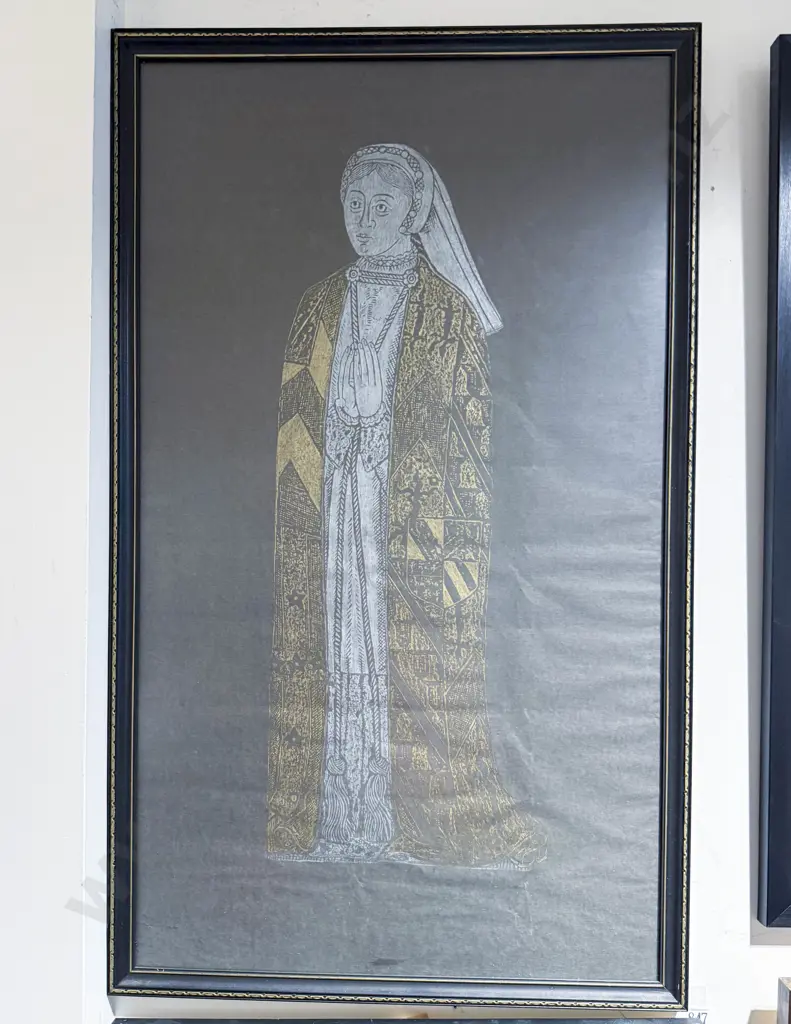 Two Medieval Style Brass Rubbings Image 1++