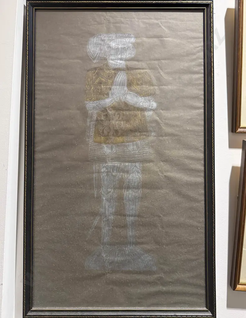 Two Medieval Style Brass Rubbings Image 1++