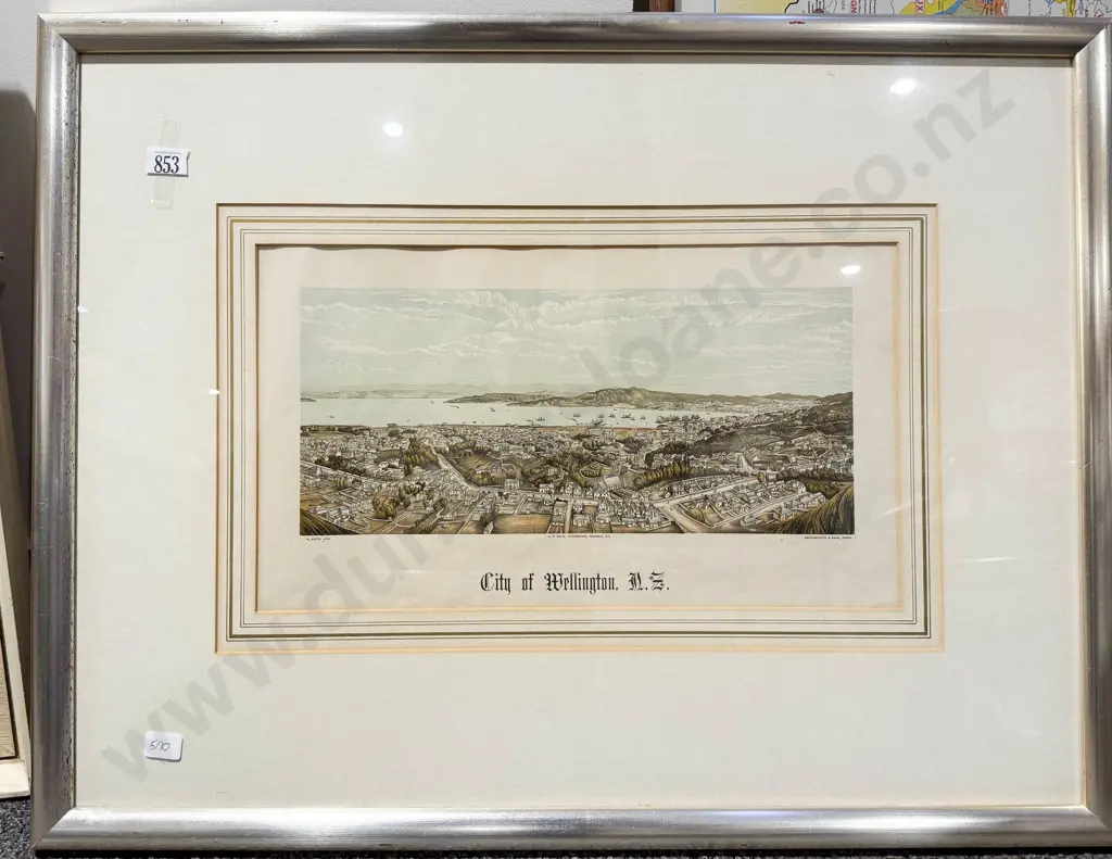 City of Wellington NZ Historical Print Image 1++