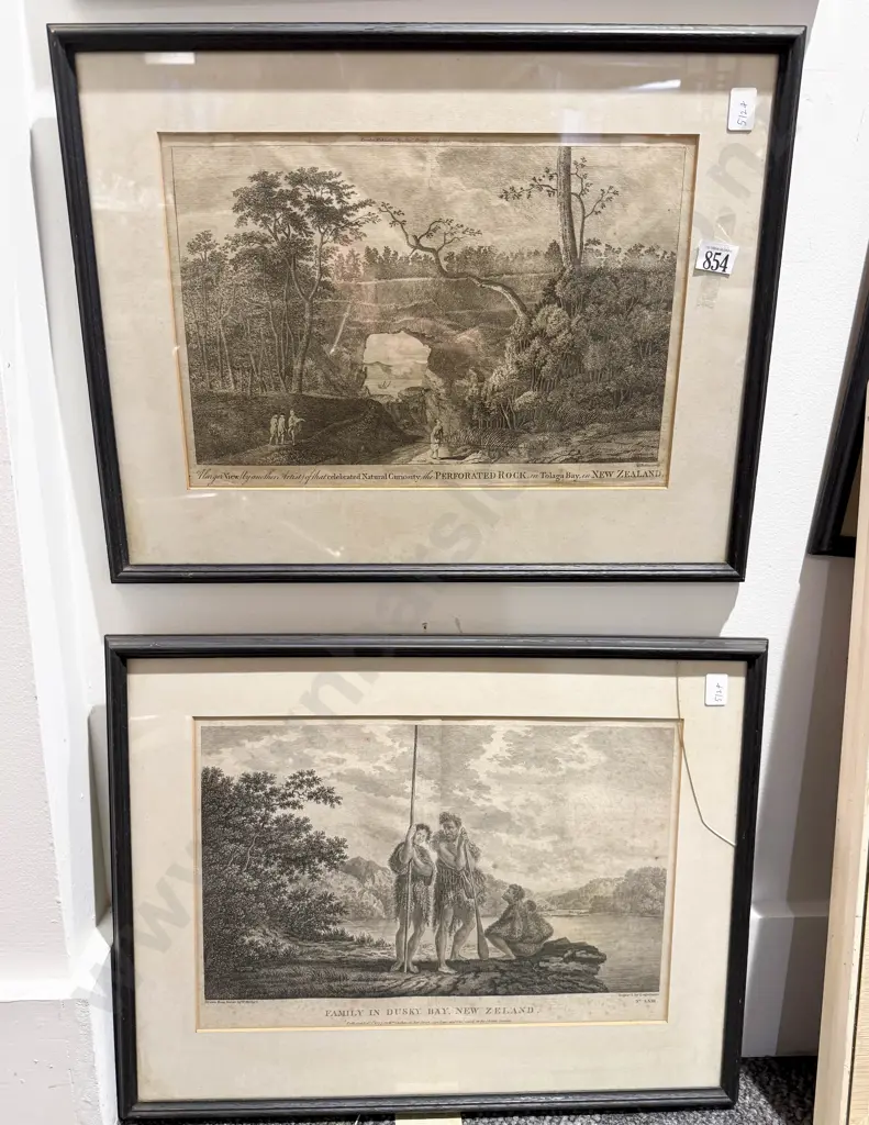 Two Framed NZ Historical Prints Image 1++