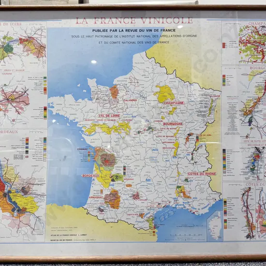 La France Vinicole Map