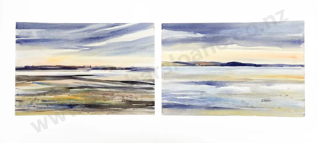 Les Finch (1940 - 2020) - Two Watercolours (Unframed) Image 1++